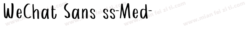 WeChat Sans ss-Med字体转换